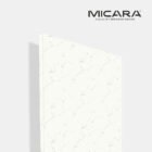 Statuario laminate by Micara with white marble base and grey veining for interiors