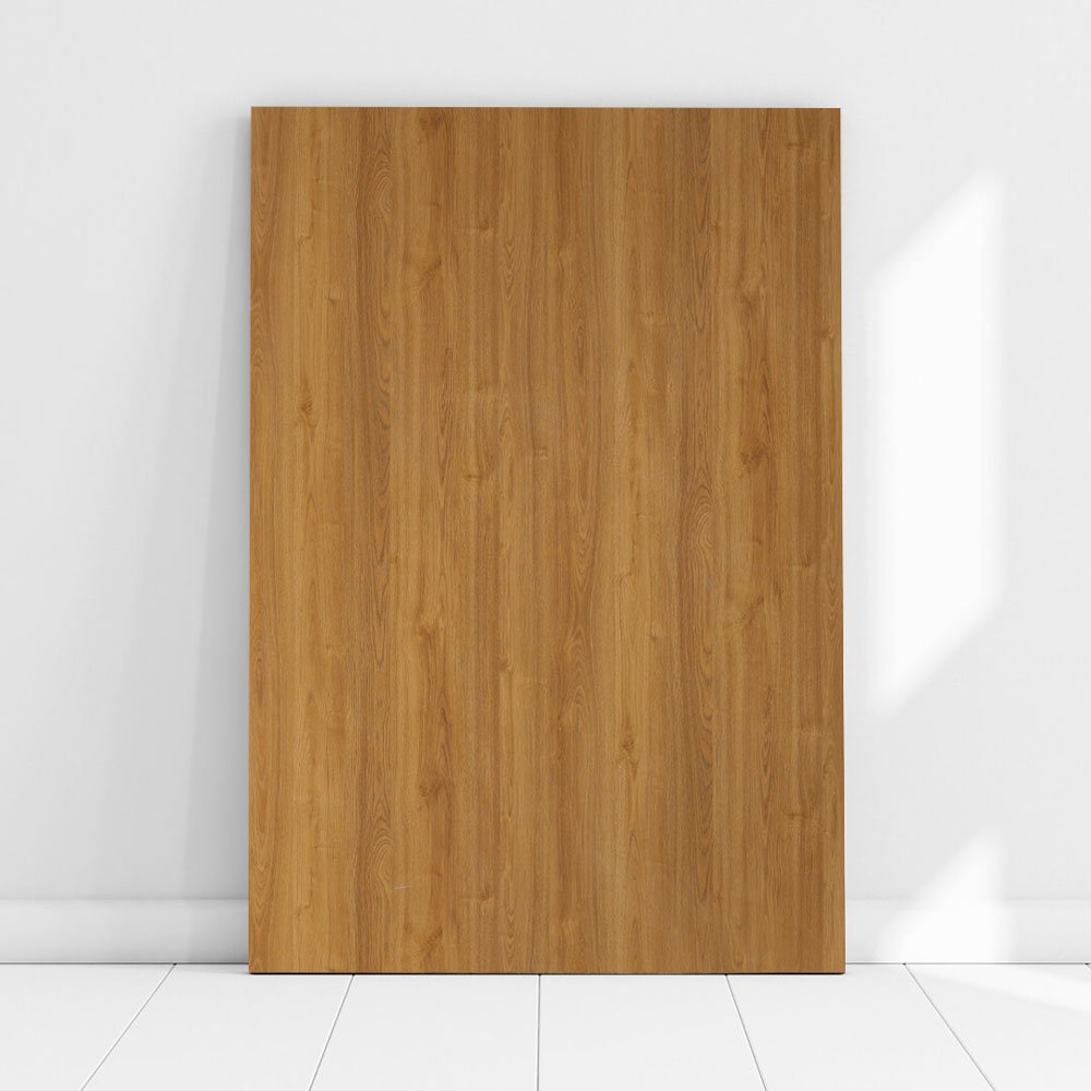 Toasted Pecan laminate by Micara with warm pecan wood grain and soft texture finish